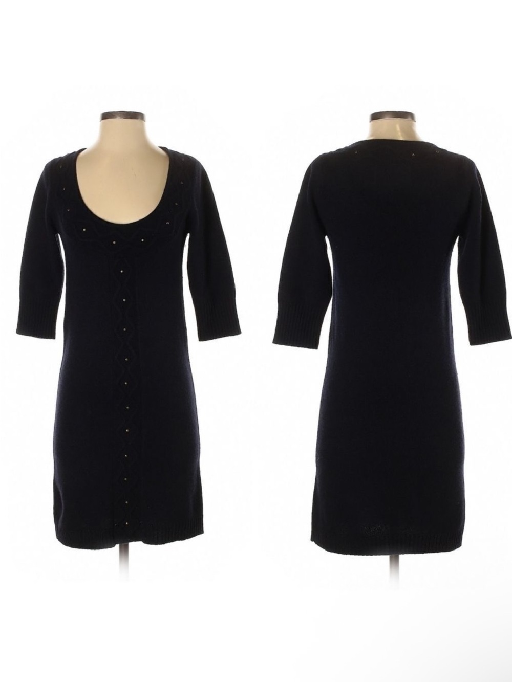 LAUREN MOFFATT Cashmere Studded Sweater Dress S